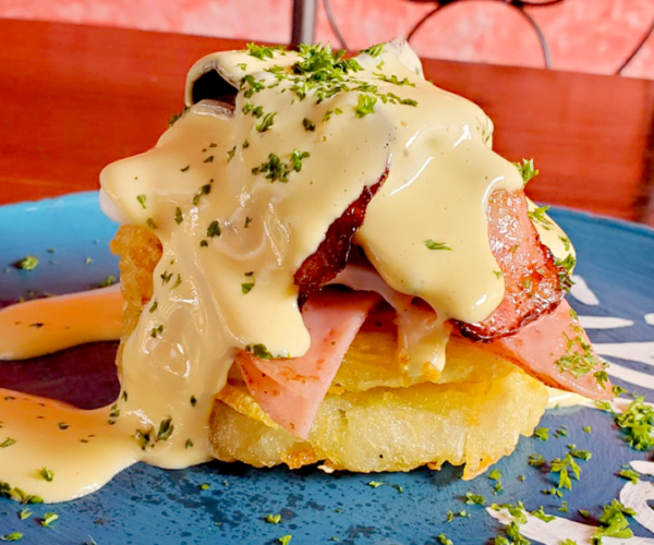 Omelet de jamón y queso